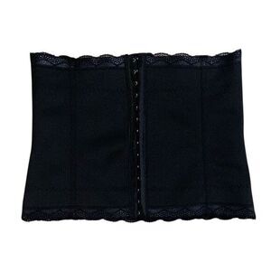 Under Where? |‎ Size Medium Black Lace Trim Corset Belt – Stretch Goth Lingerie